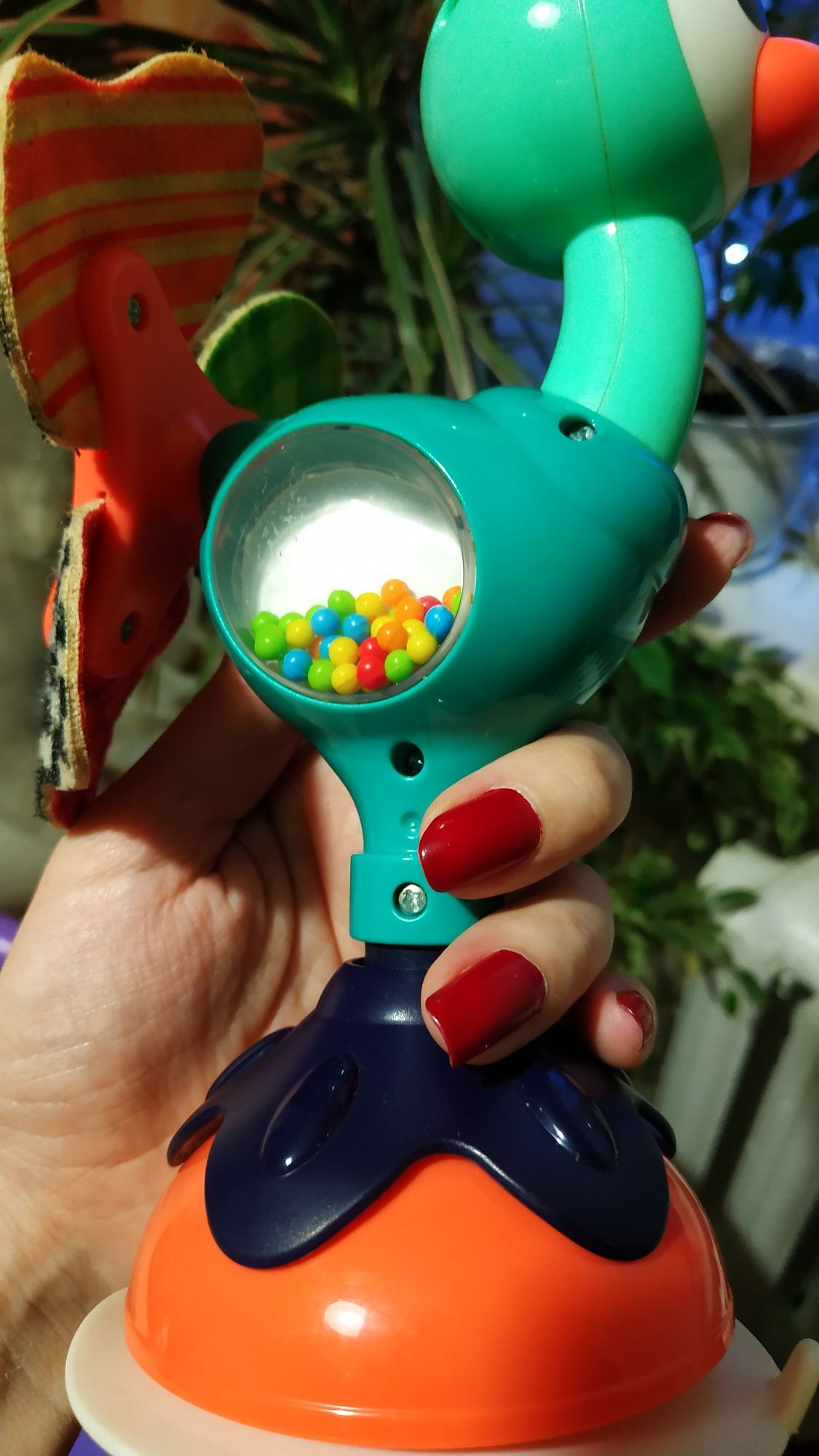 Брязкальце на присосці Hola Toys Павлін, павлин