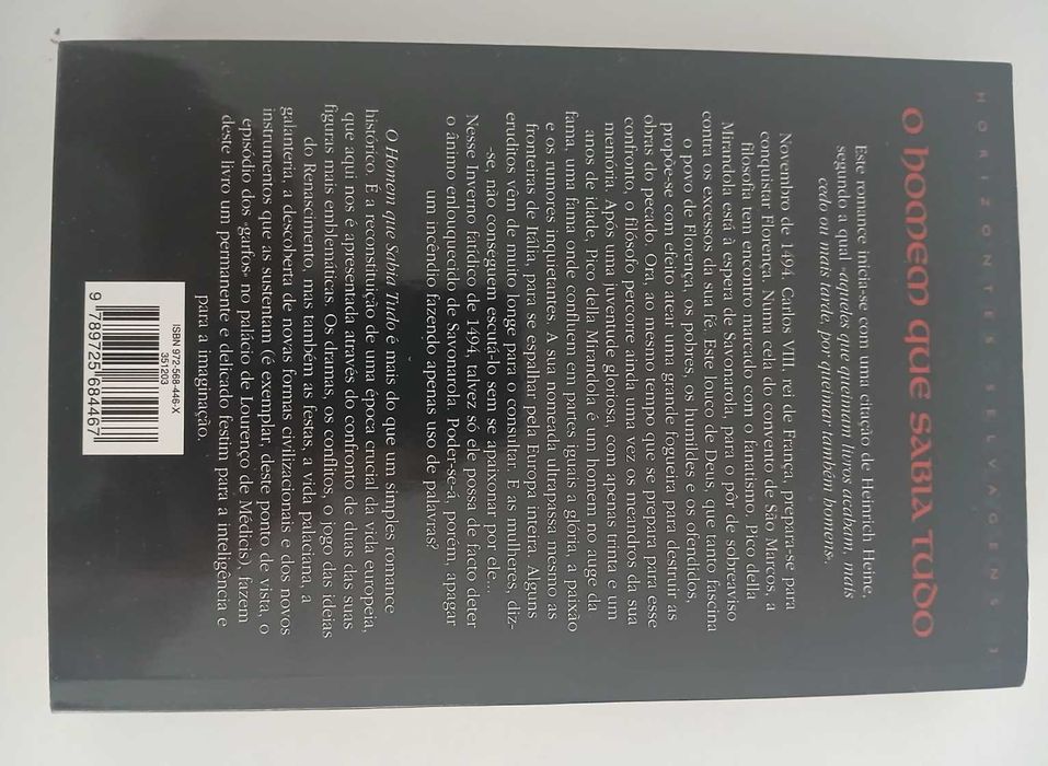 Livo " O homem que sabia tudo " de Catherine David