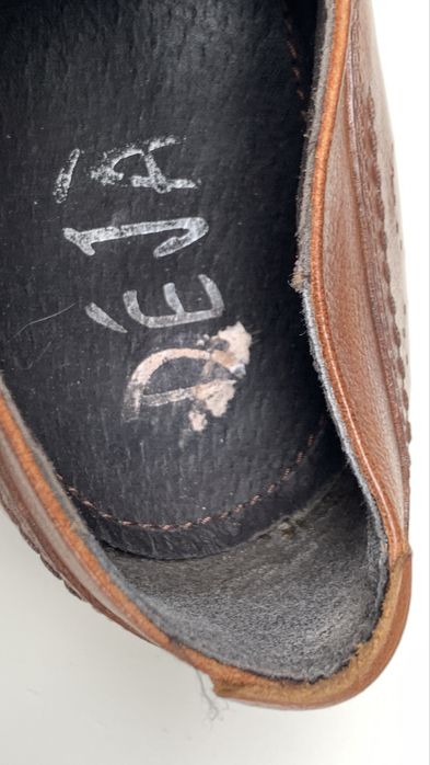 Wloskie buty meskie 41 skora Lavorazione Artigiana braz