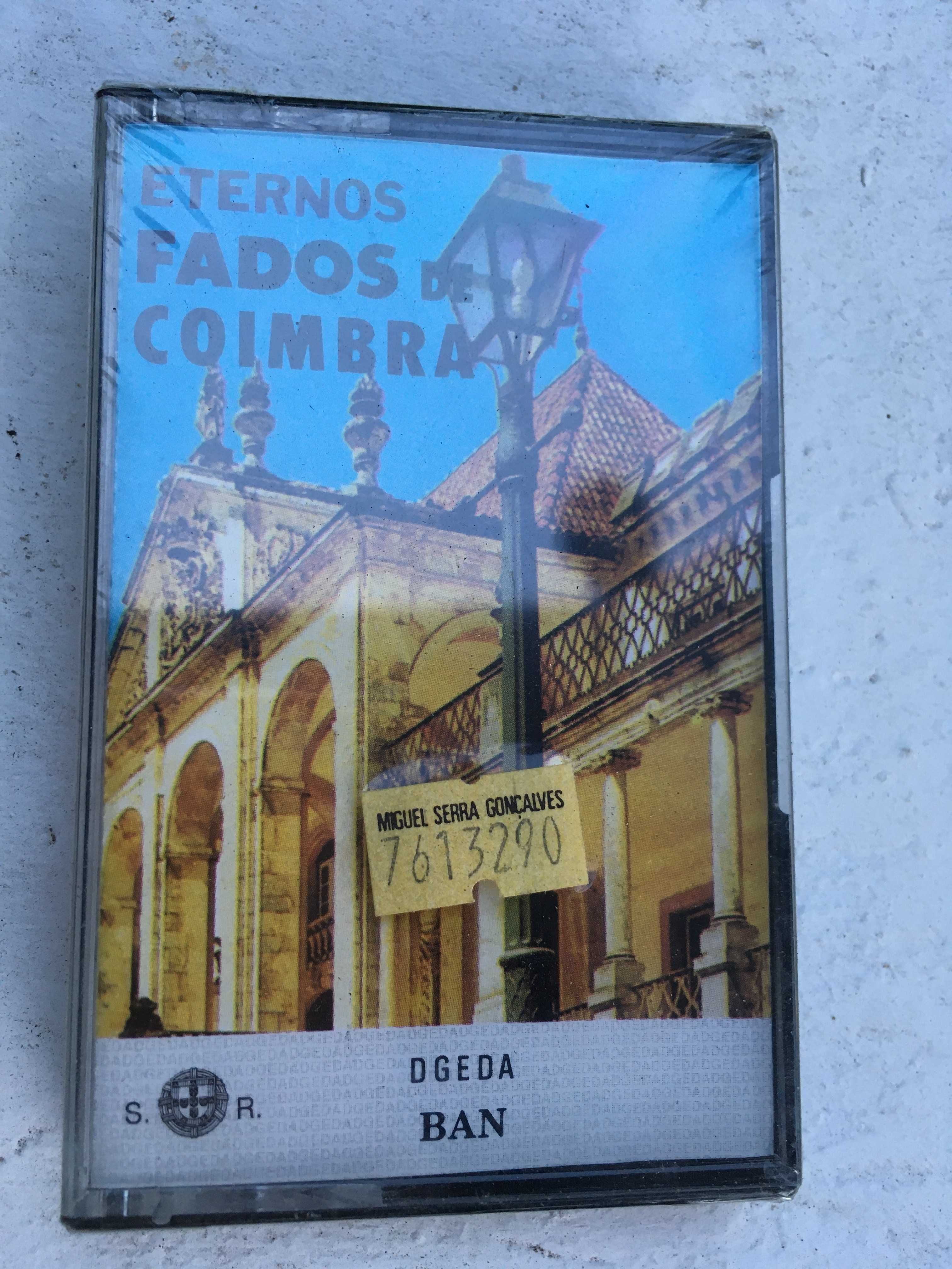 Cassete de áudio nova selada Fados de Coimbra VINTAGE