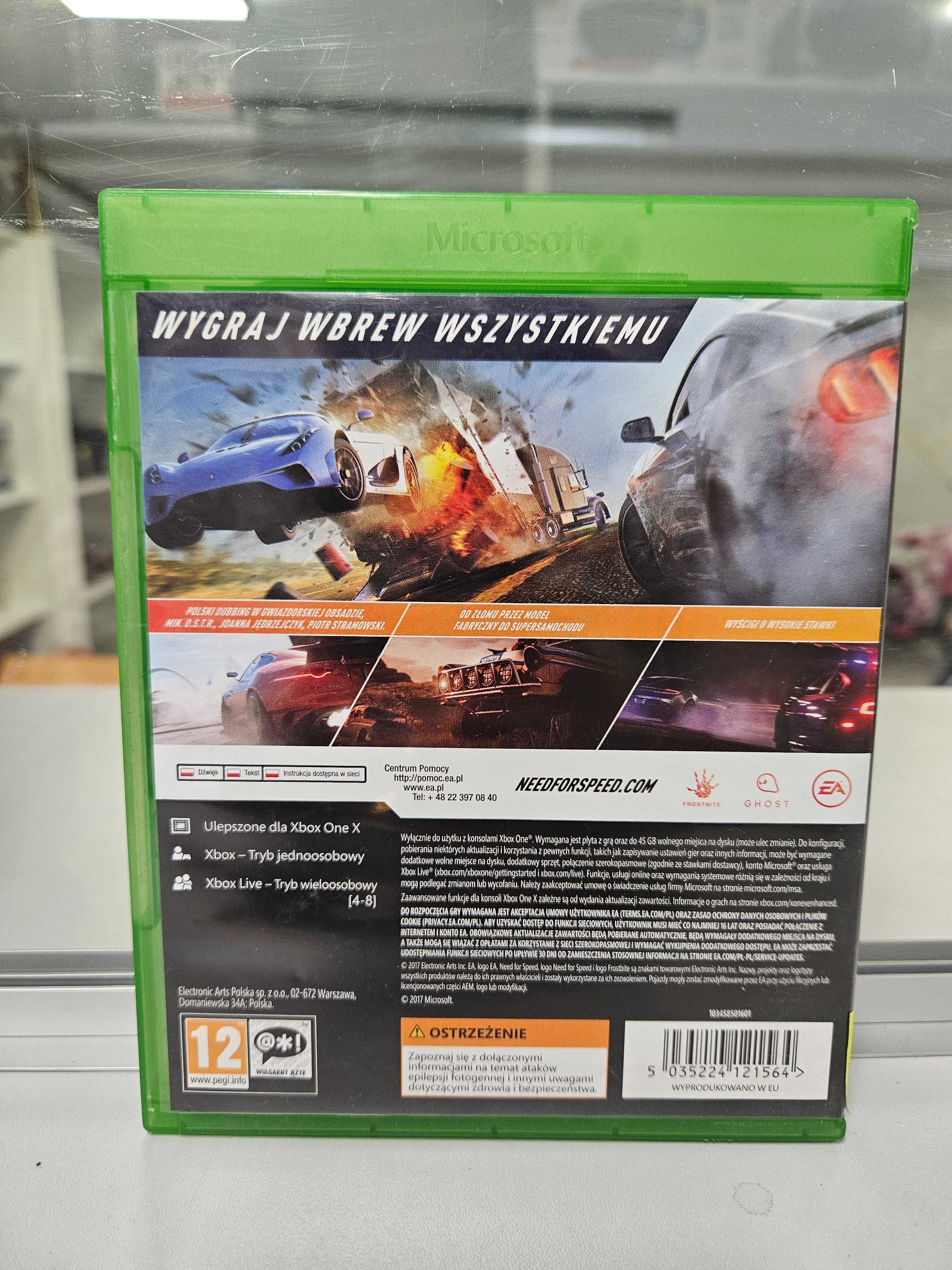 Gra na XBOX One - NFS Payback - Wersja po POLSKU !!!