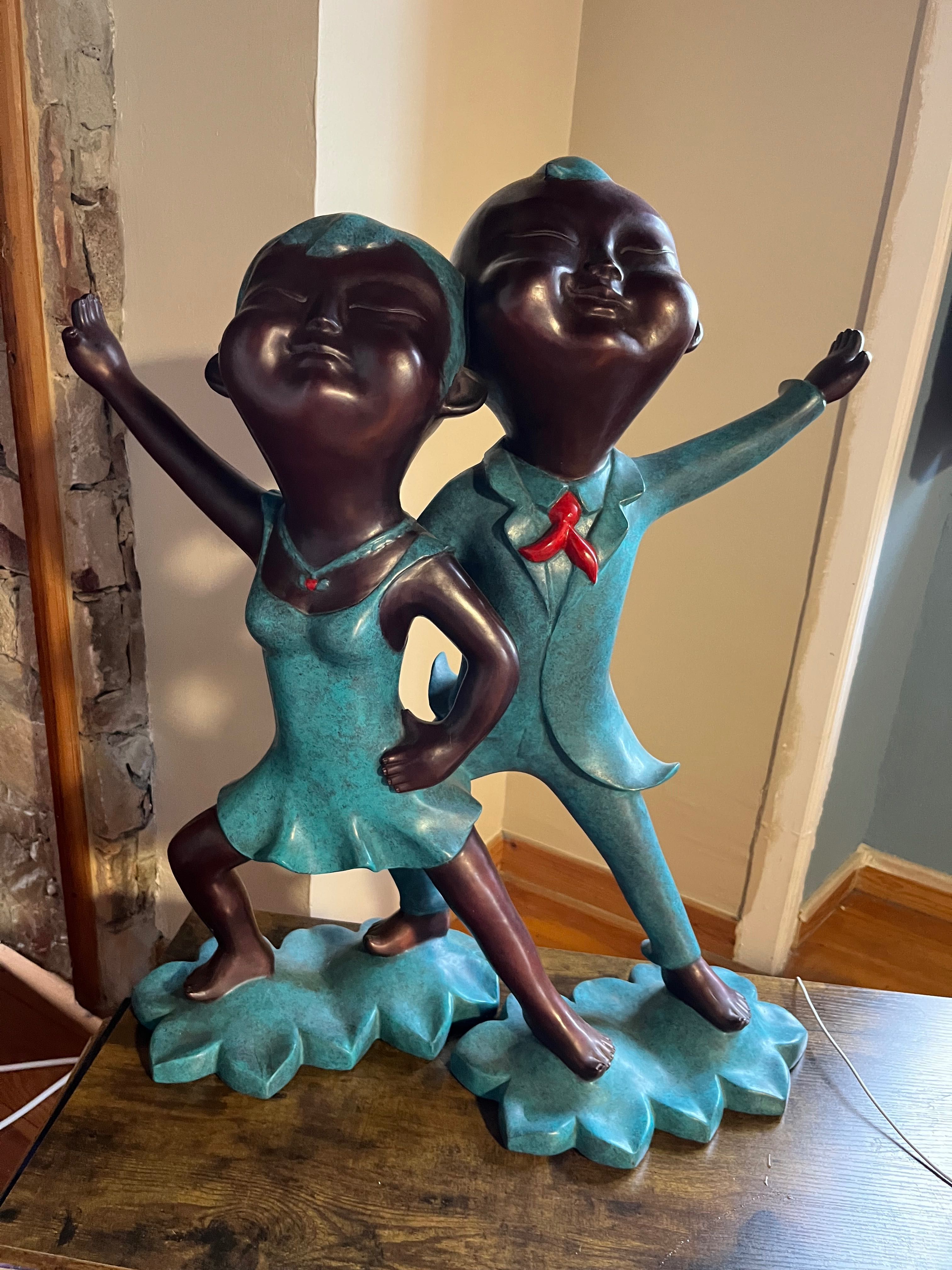 Solid bronze sculpture by Wu Liang Yan (Limited edition)
