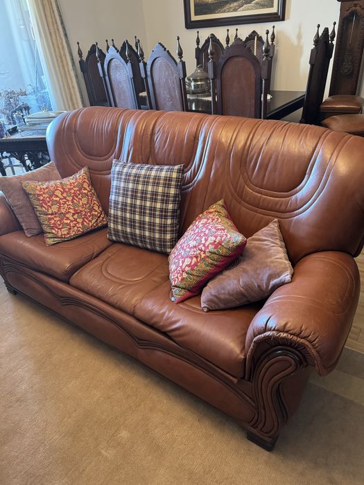 Sofá de pele vintage