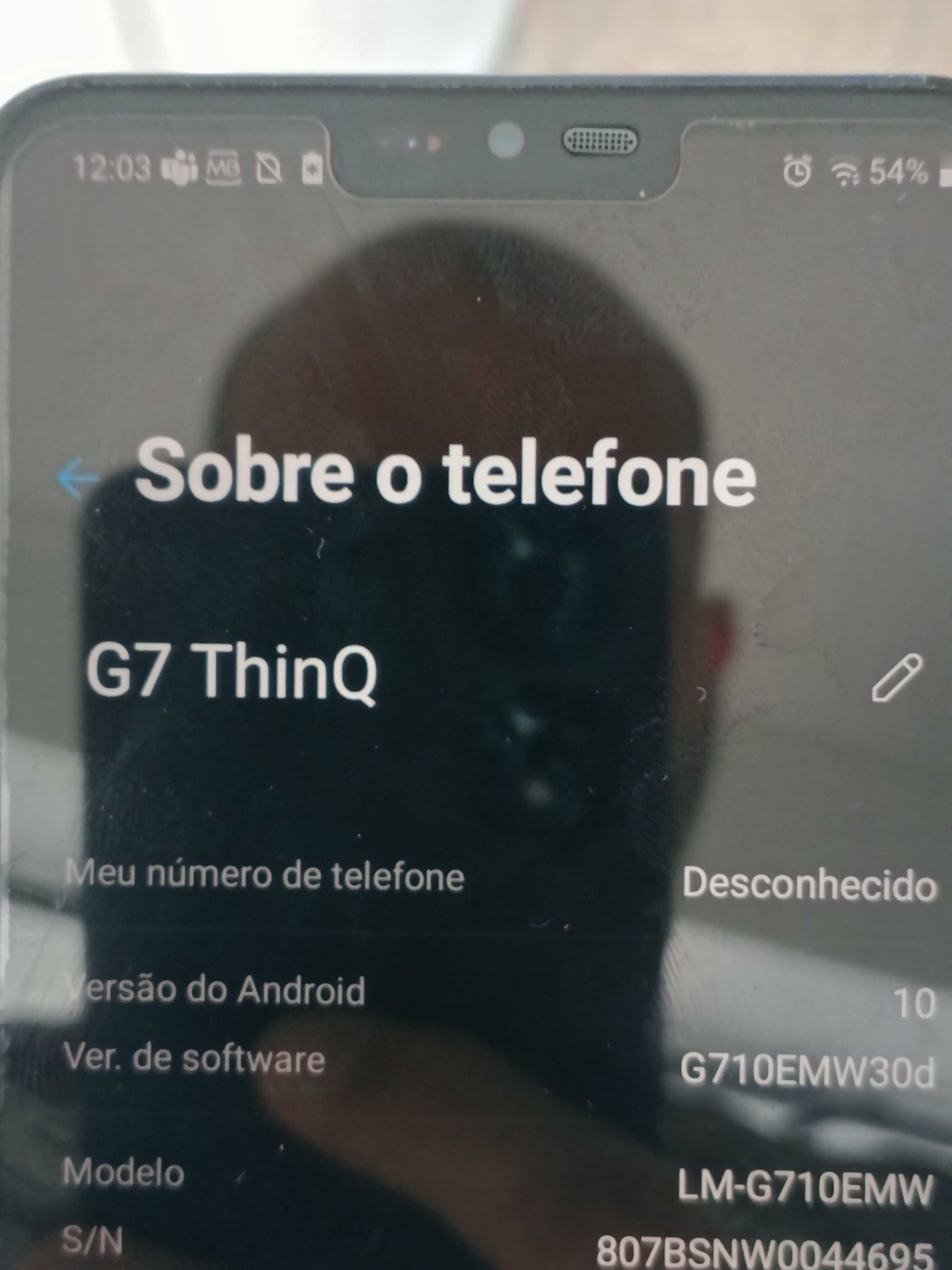 LG G7 Thinq Preto + Capa + Caixa + Nota Fiscal