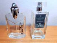 Cartier Declaration 50ml, Galimard Adventure 100ml, puste flakony