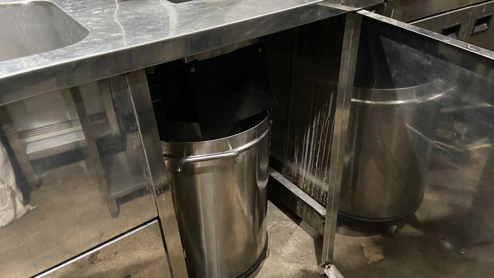 Б/у производственная мойка из нержавейки для кафе ресторана бара