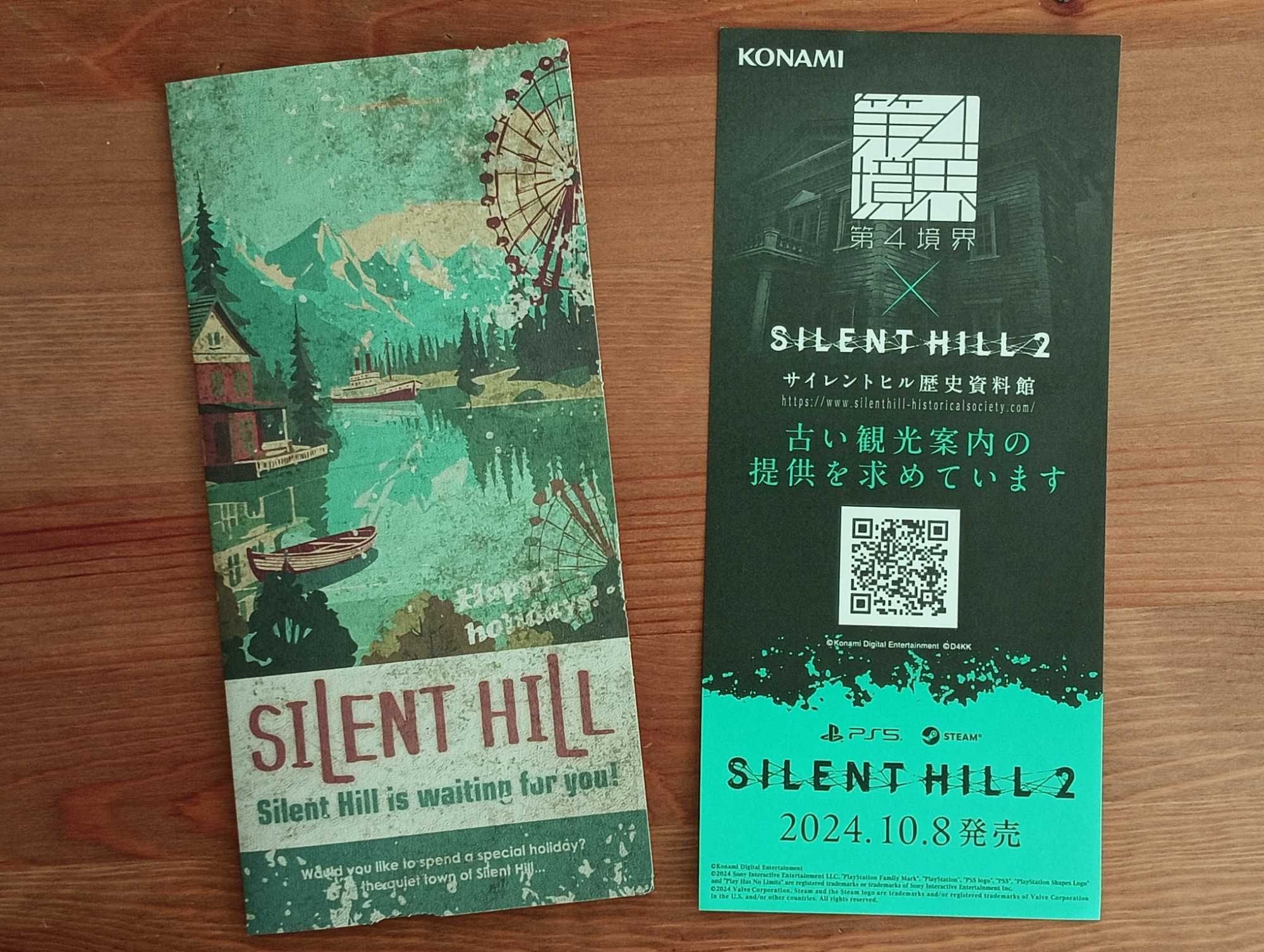 Oryginalna mapa Silent Hill 2 - unikat Tokyo Game Show 2024 KONAMI