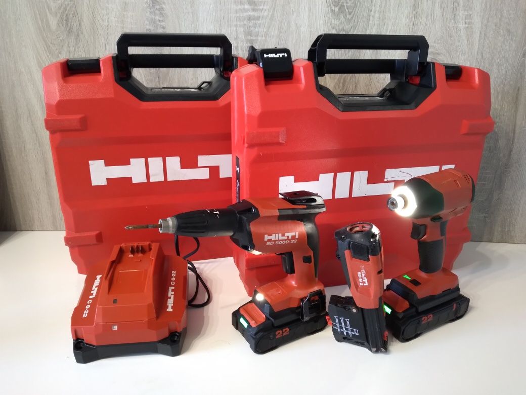 Zestaw HILTI regipsiarka SD 5000-A22  zakrętarka SID 6-A22 NURON