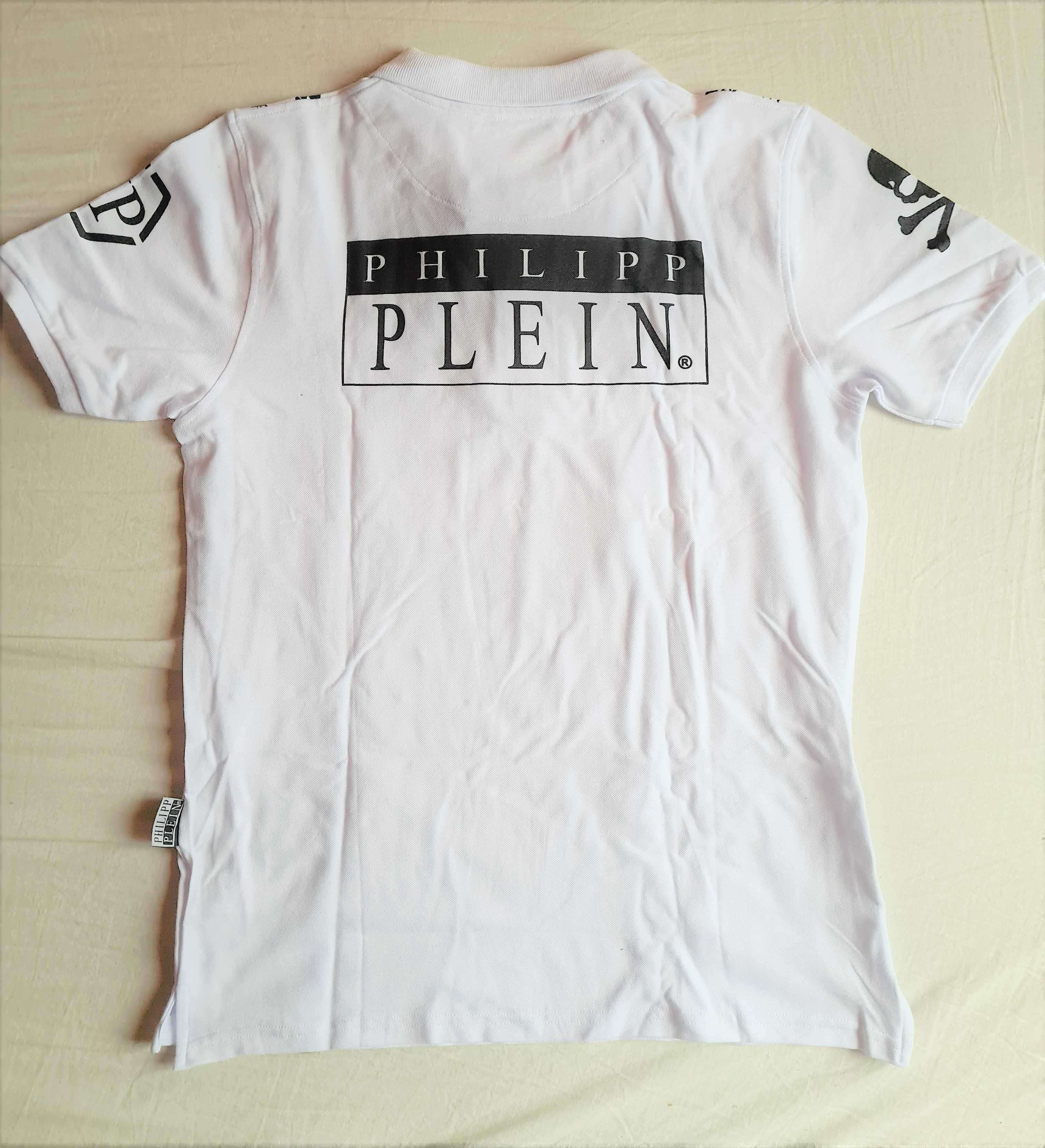 Nowa koszulka POLO PHILIPP PLEIN CZACHA BIAŁA okazja na lato XL
