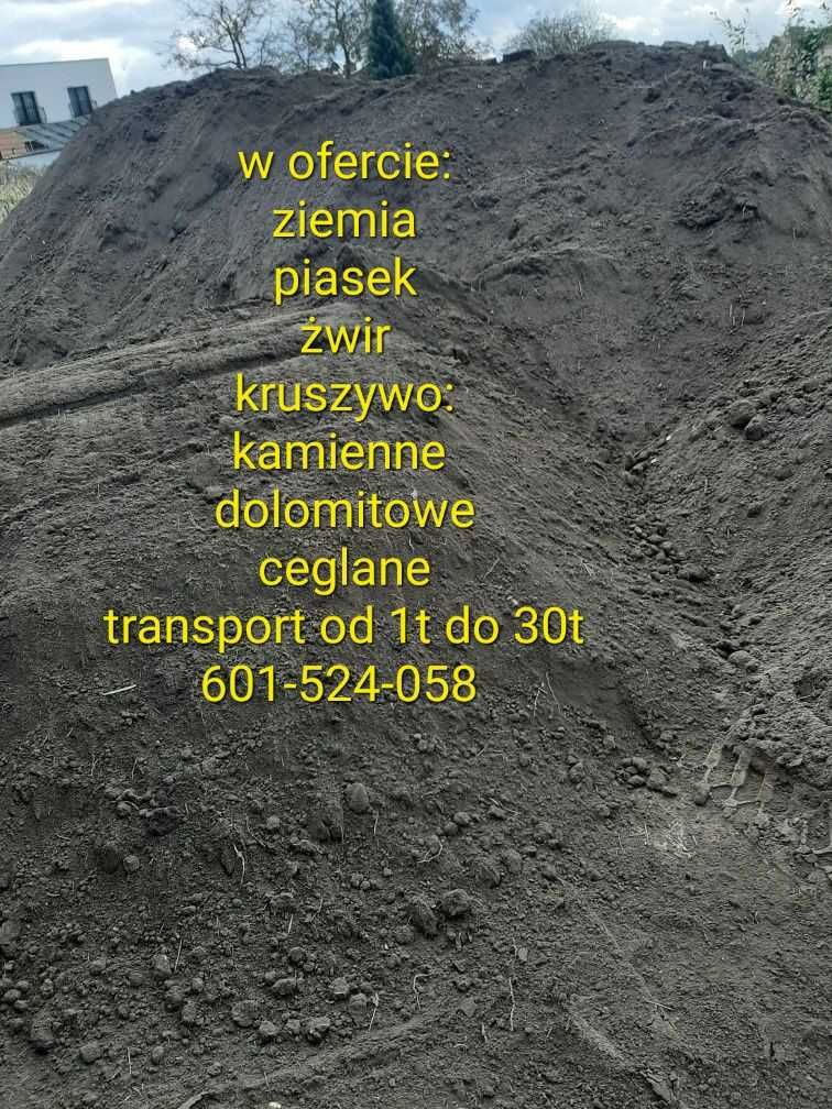 Piasek zasypowy wywrotka koparka spych wywrotki wozidła ziemia wywóz