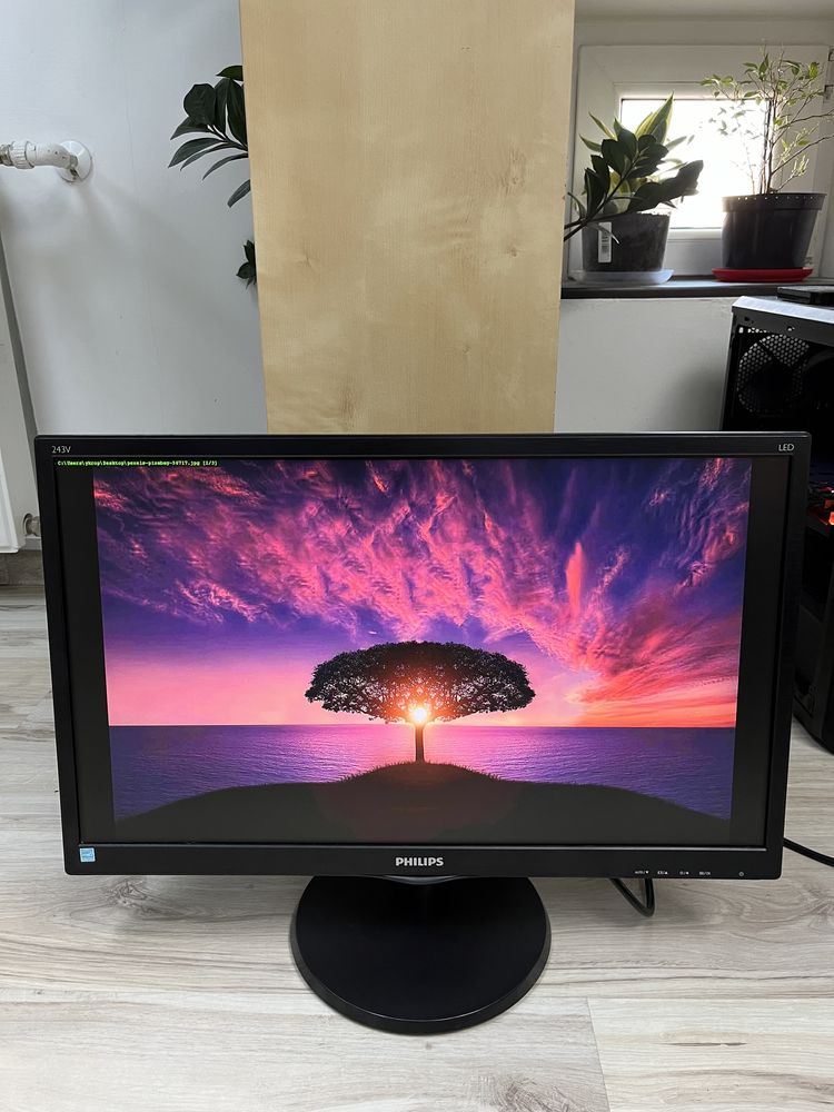 Monitor Philips 243V5LHSB/00 24” LED Full HD stan bdb