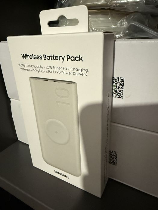 Powerbank Samsung 25W Ładowanie Bezprzewodowe - Beżowy