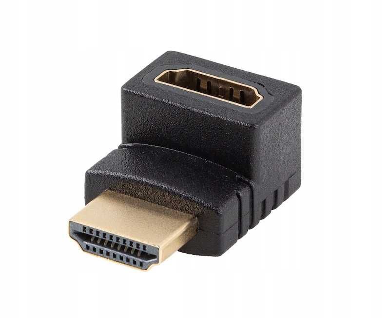 Adapter Lanberg HDMI(M) -> HDMI(F) 4K kątowy góra (1362)
