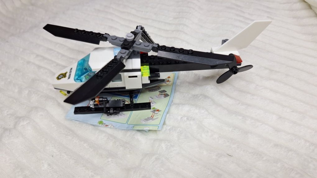 Klocki kompatybilne z Lego helikopter policjant