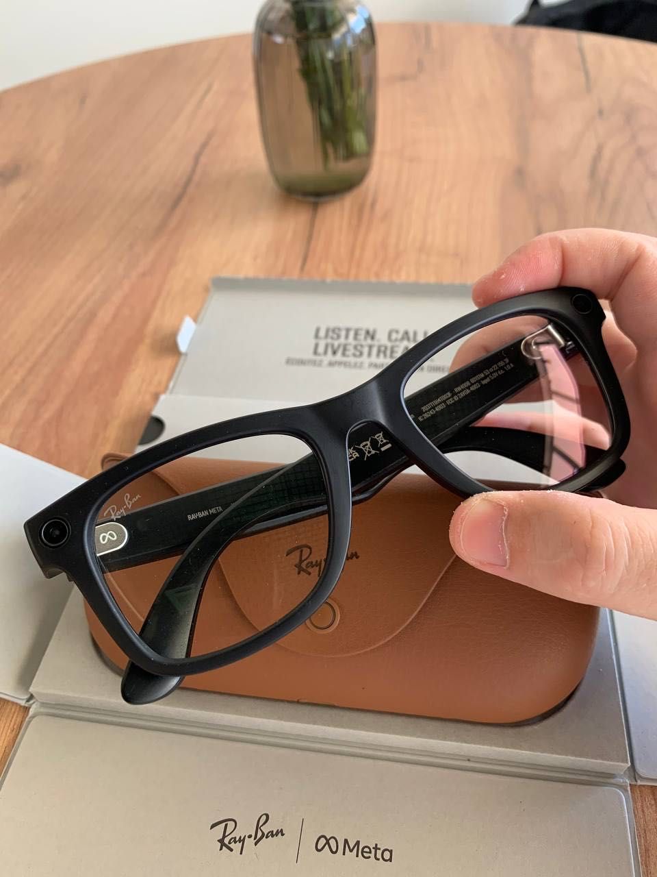 Смарт-окуляри Ray-Ban Meta Wayfarer MATTE BLACK TRANSITIONS GREEN