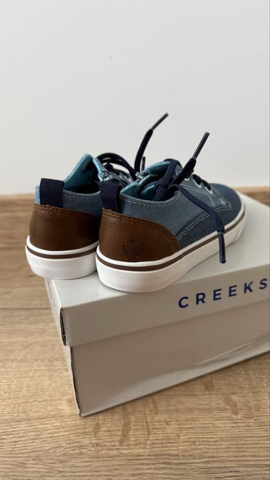 Джинсові кросівки мокасіни Creeks 29 розмір 18 см шкіряна підошва