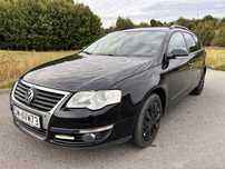Volkswagen Passat B6 2008r Czarny Klima Nawigacja Sprawny 1.9 TDI