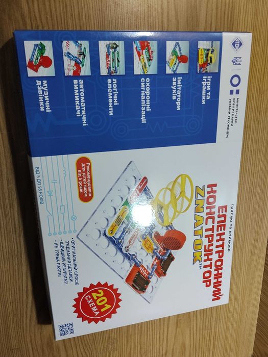 Детский электронный конструктор Znatok (знаток) 201 схема развивающий