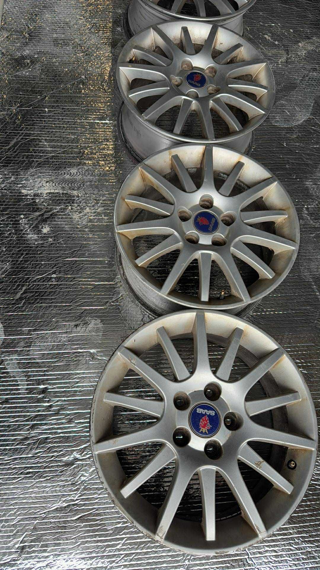 Felgi aluminiowe Saab 9-3 93 5x110 16 et41 6,5j alufelgi ALU72 komplet