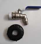 Torneira 3/4 para tanque de 1000L com adaptador, bidão