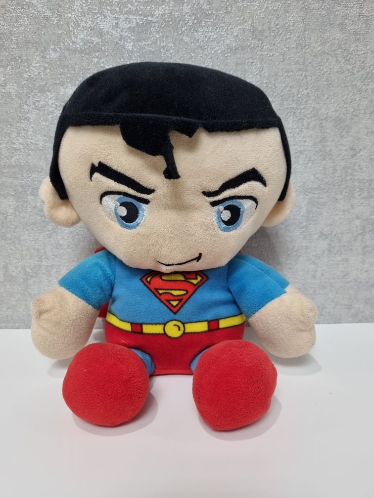Оригінальні м'ягкі іграшки герої DC:Росомаха,Супермен,Бетмен.