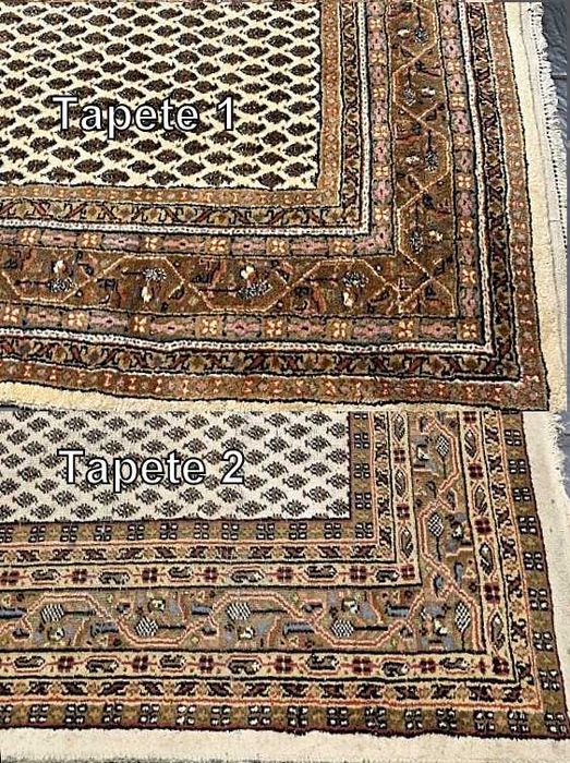 Conjunto de 2 tapetes Persas SAROUGH MIR - Lã s/Algod. - 238cm x 168cm