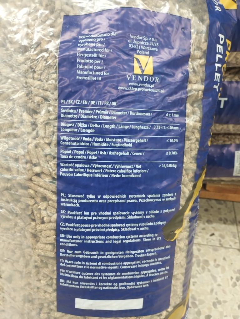 Pellet 6 mm klasa EN plus A1