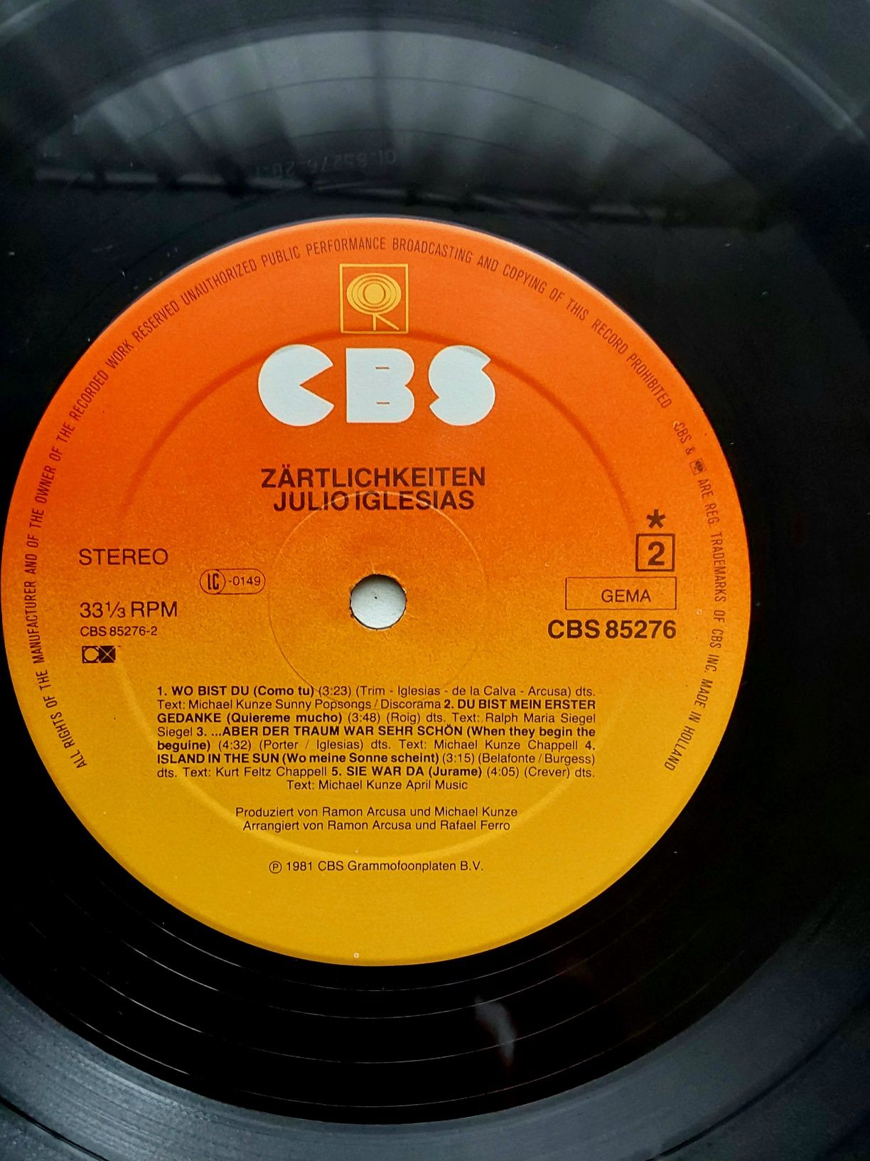 Julio Iglesias ,винил, 1981 г.