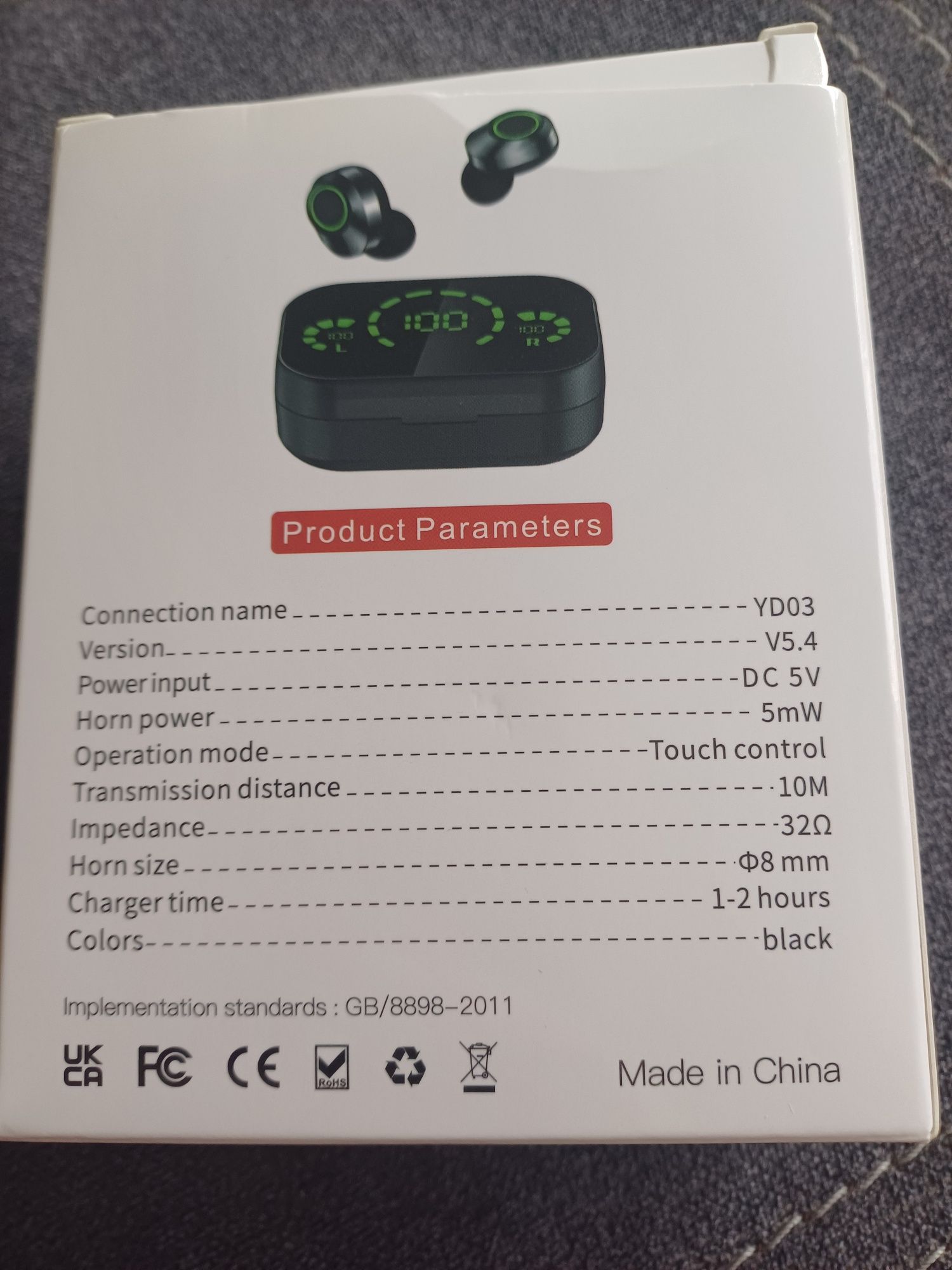 Słuchawki bezprzewodowe YD03 BLUETOOTH