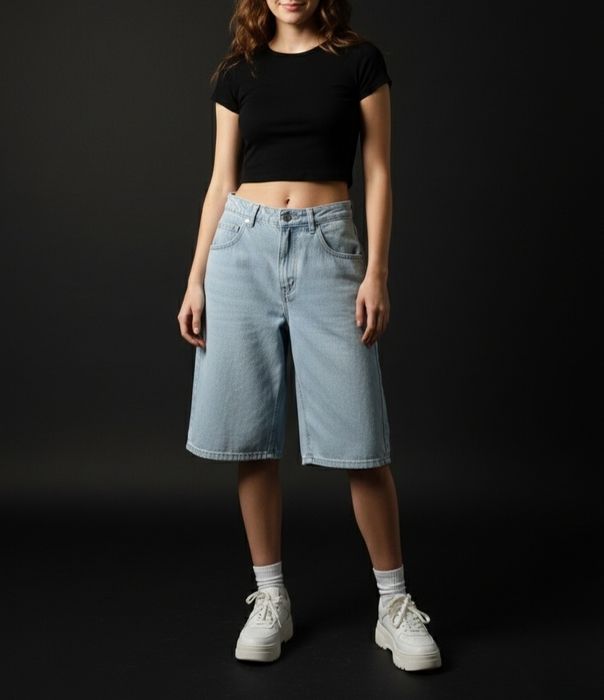 СУПЕР ЦІНА! Джинсові шорти X-RAY for women •вільний крій,світлий денім