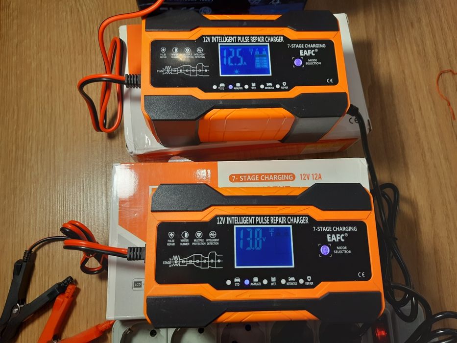 Зарядний пристрій 12А, автоматична зарядка АКБ 12А 12В