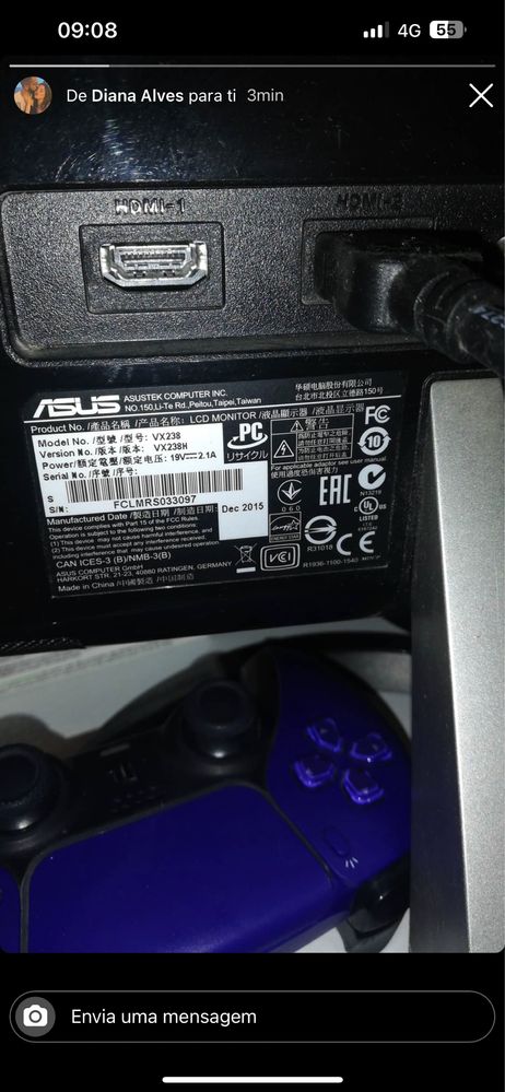 Monitor Gaming ASUS 23”