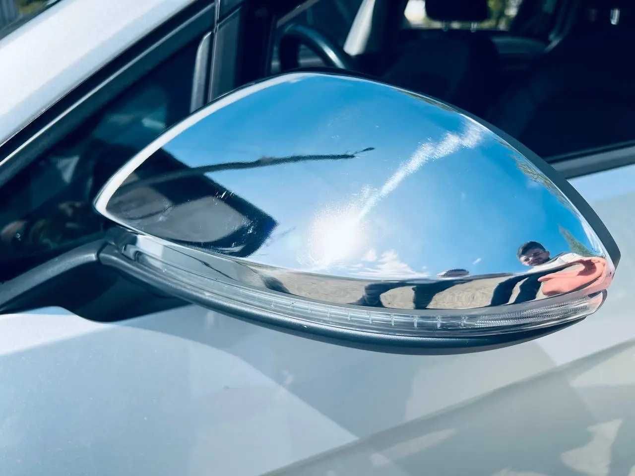 Накладки на зеркала (2 шт, СТАЛЬ) - Volkswagen Golf 7