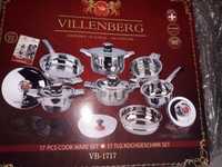 Ekskluzywny Zestaw garnków VILLENBERG VB-1717 - 17 elementów, garnki