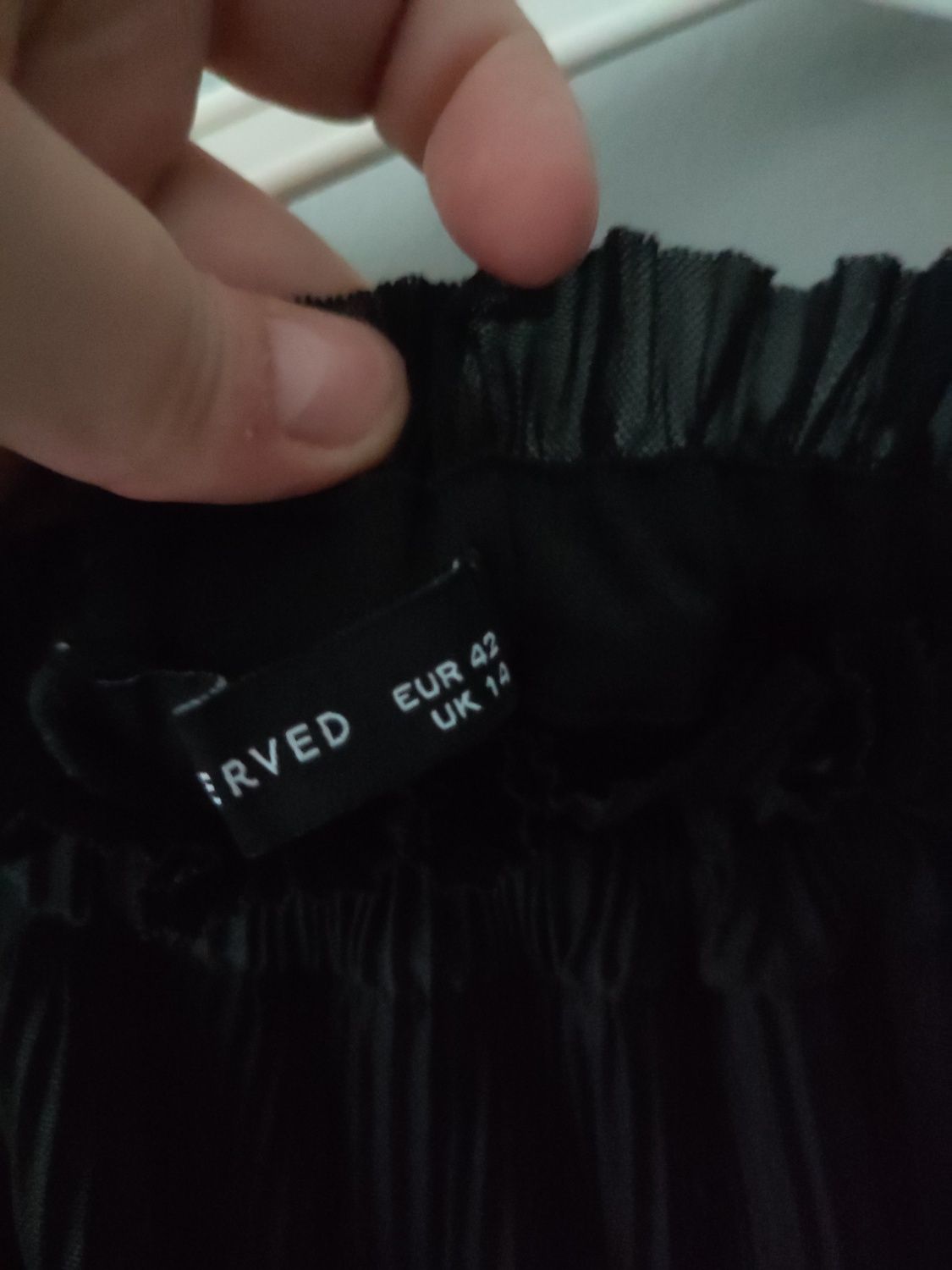 Reserved czarna spódnica spódniczka 42 plisowana na gumce dwuwarstwowa