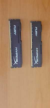 Kingston HyperX Fury Black 16GB (2x8) DDR 3 1866Mhz CL10