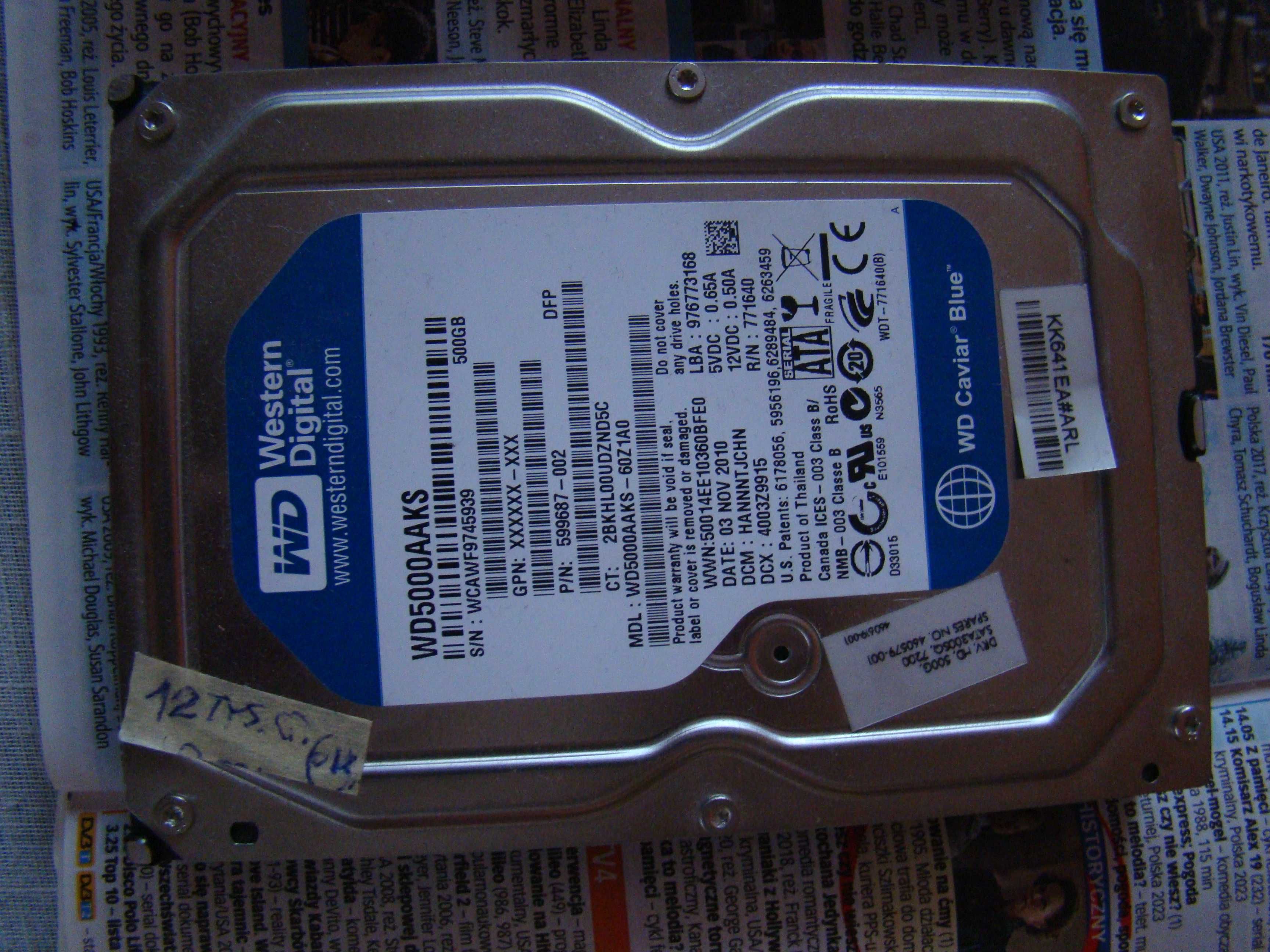 Dysk Samsung HDD 500GB