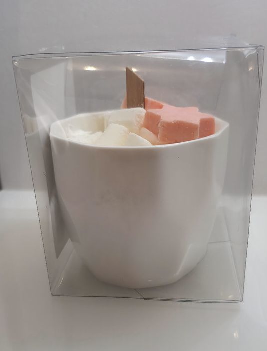 Tso Moriri duża świeca sojowa w kubku pomarańcza