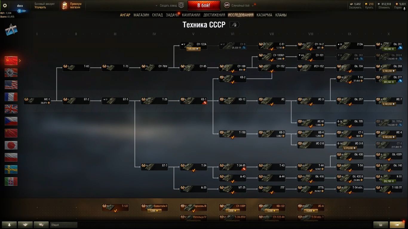 Аккаунт World of Tanks WOT