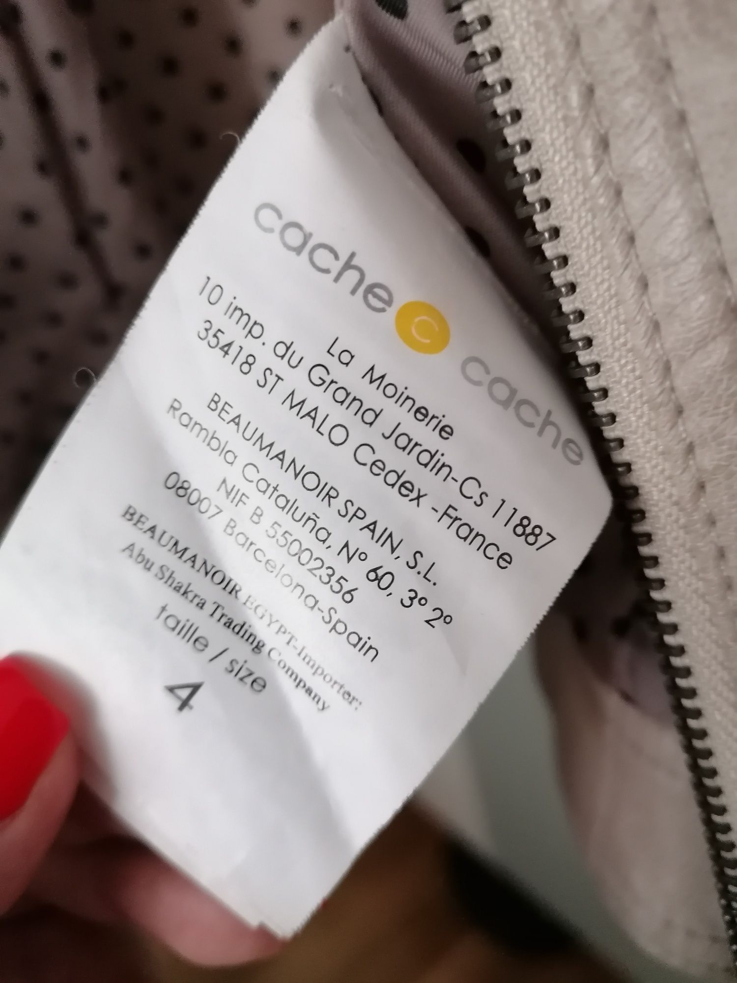 Casaco em beje da cachecache tamanho 4