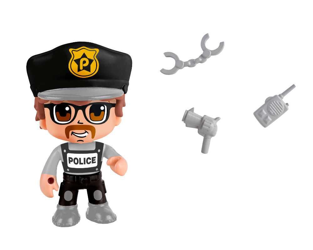 PinyPon Action zestaw 2 figurek policjant i podróżnik