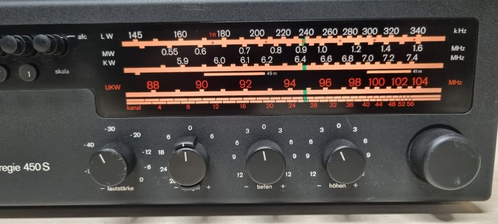 Amplituner hi-fi stereo BRAUN Regie 450S. Vintage