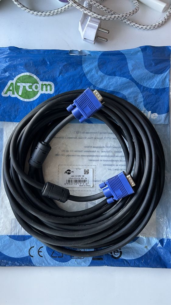 Кабель ATCom VGA-VGA 10 метров