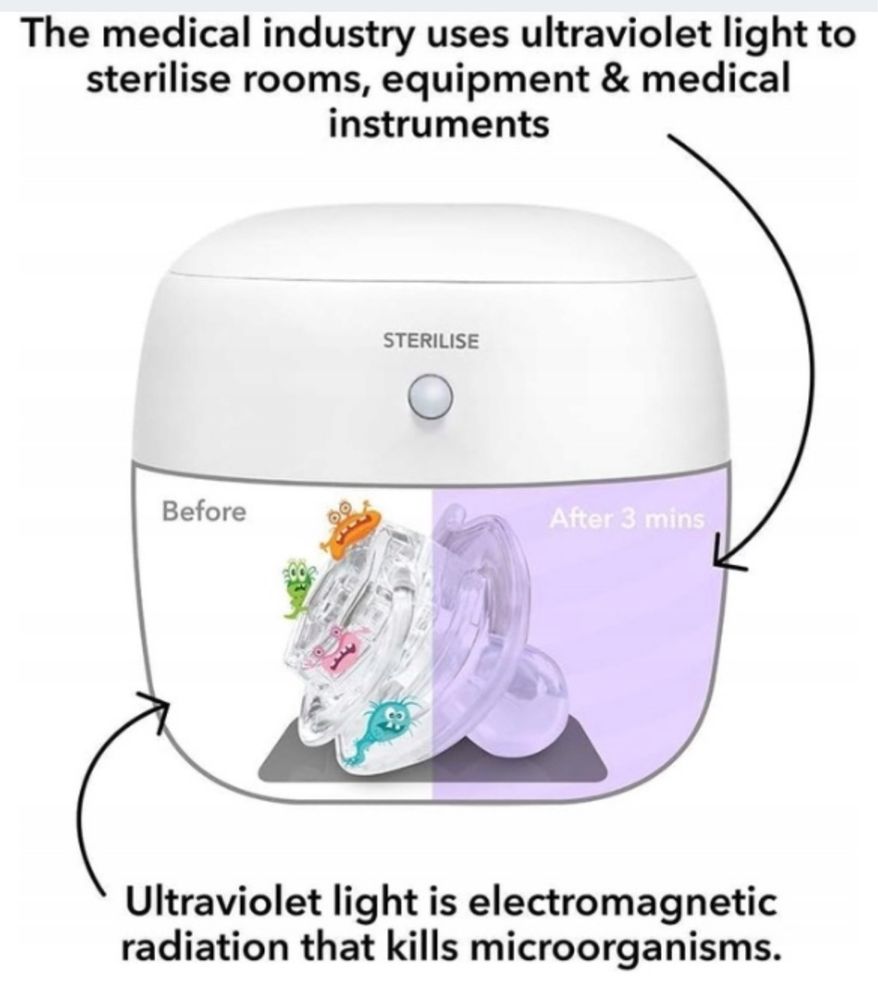 Nuby Mini Sterylizator UV do smoczków