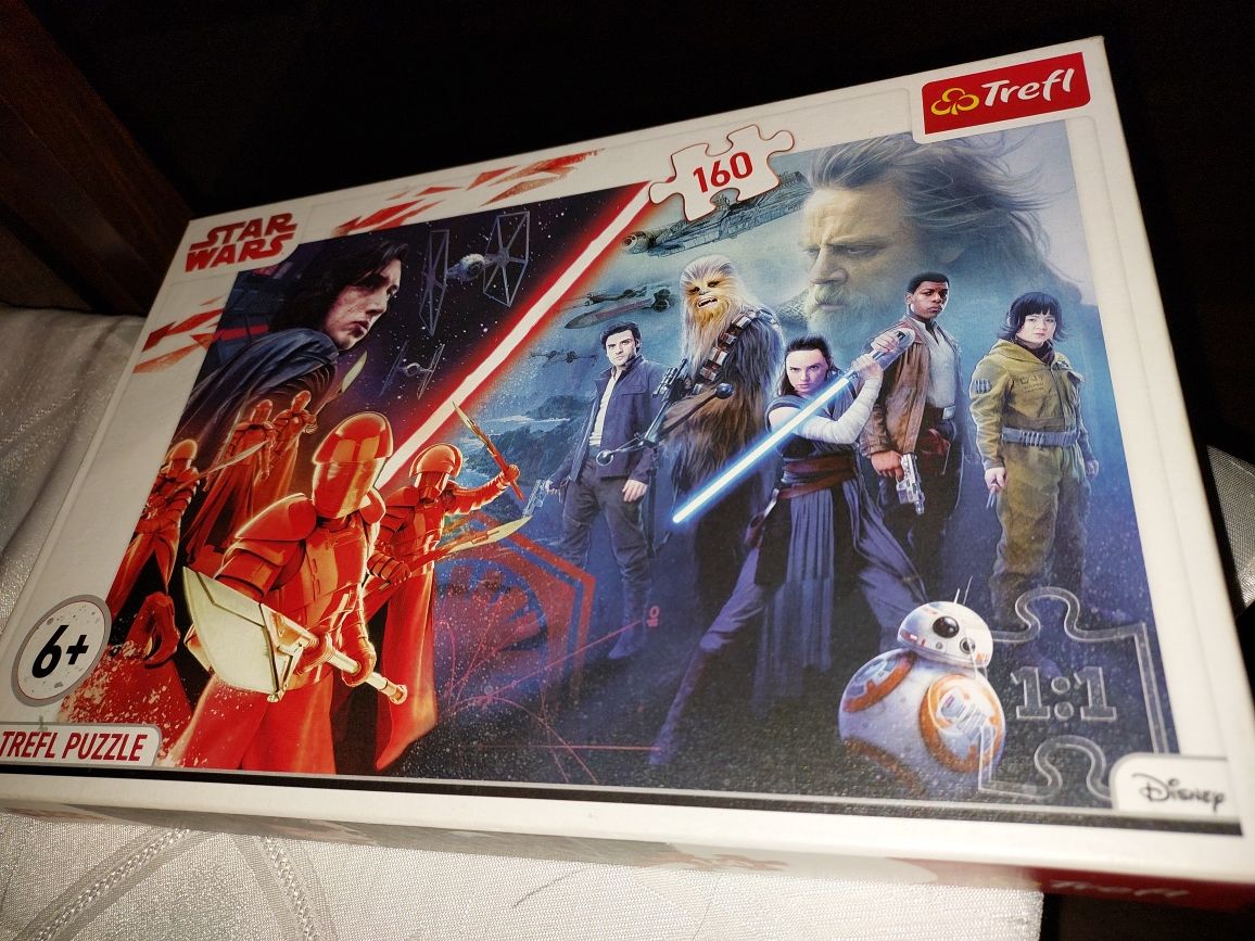 Gwiezdne Wojny PUZZLE Star Wars Kylo Ren ukladanka 2szt: 160szt +54szt