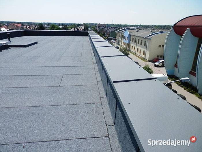 Dachy, izolacje papą termozgrzewalną.