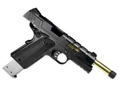 Pistola Colt 1911 Rossi gold 6mm híbrida full metal nova airsoft