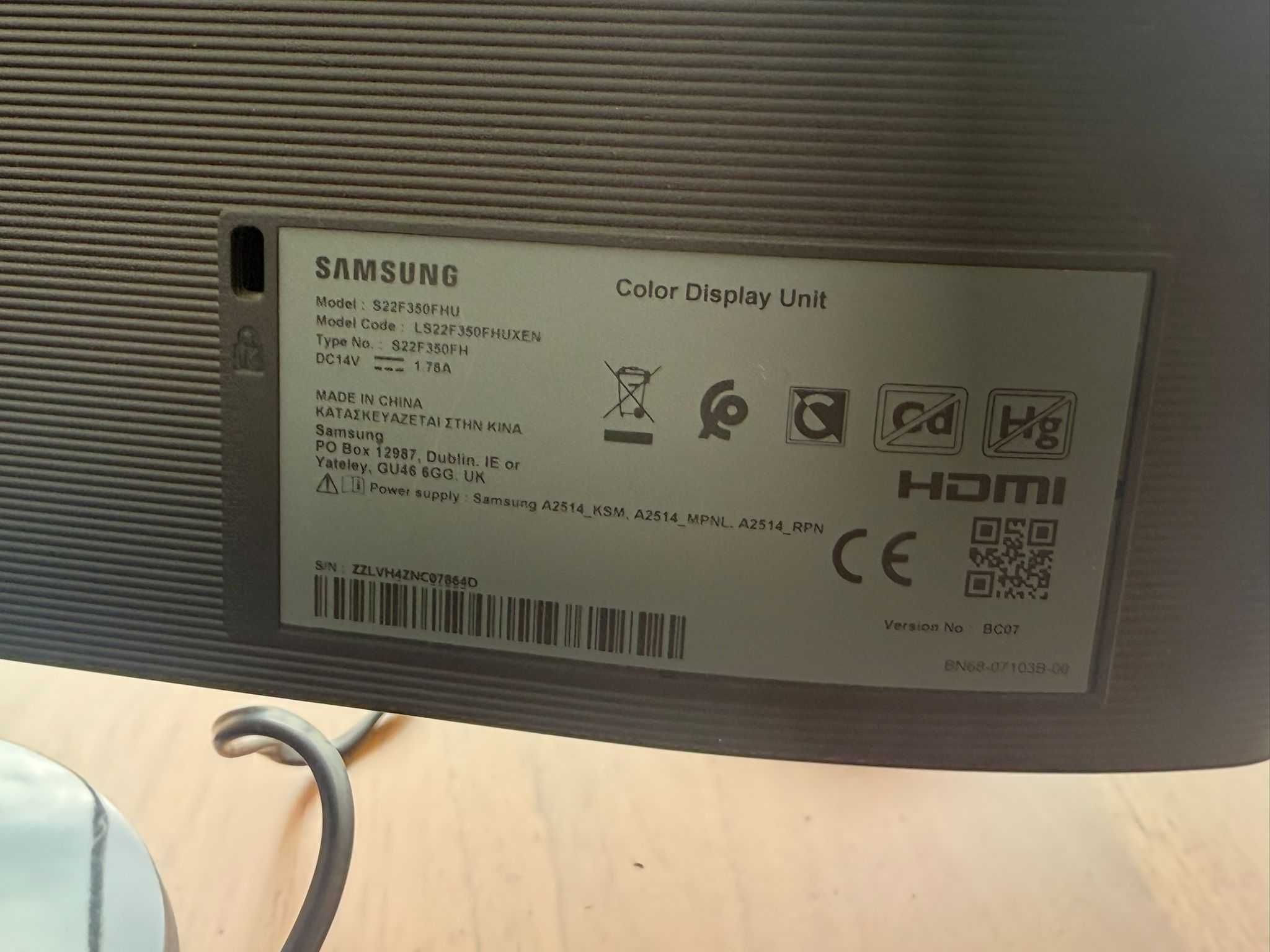 Monitor Samsung S22F350FHU