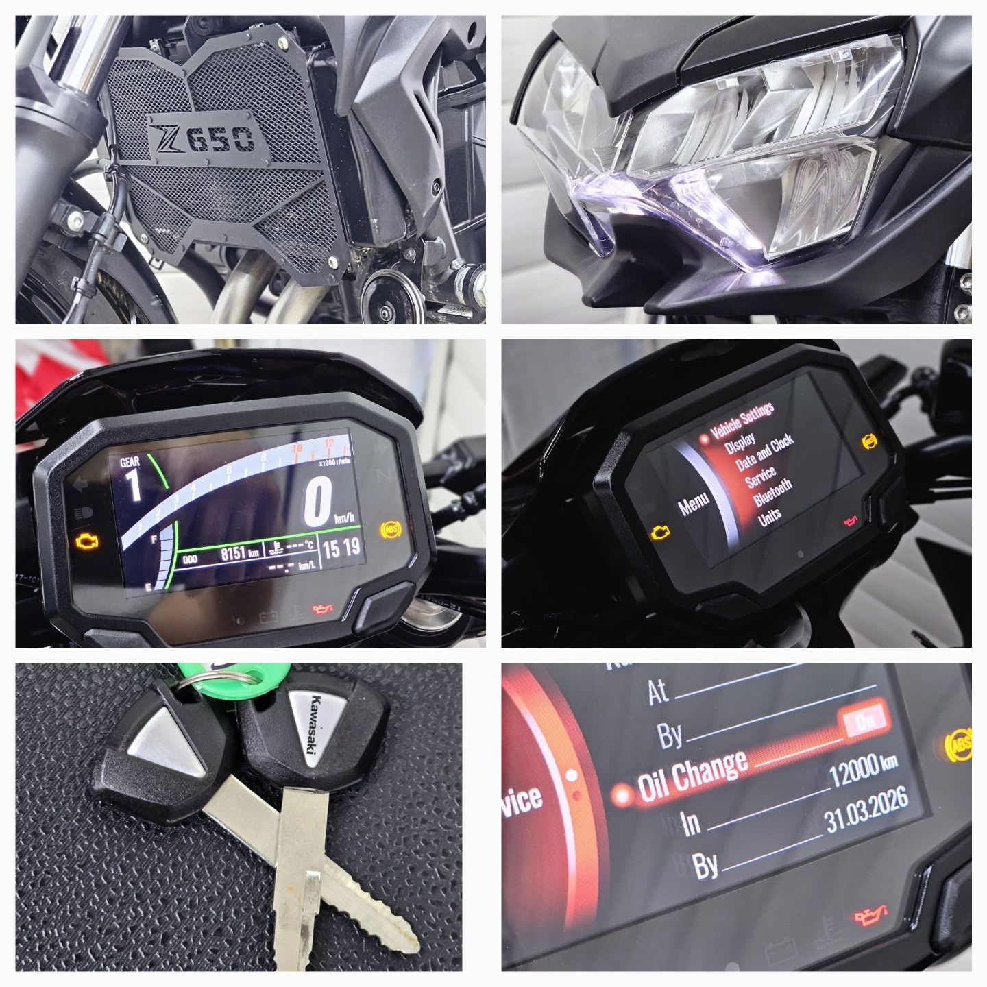 Kawasaki Z650 Black edition 2021 rok  35KW A2 Wydech MiVV dodatki
