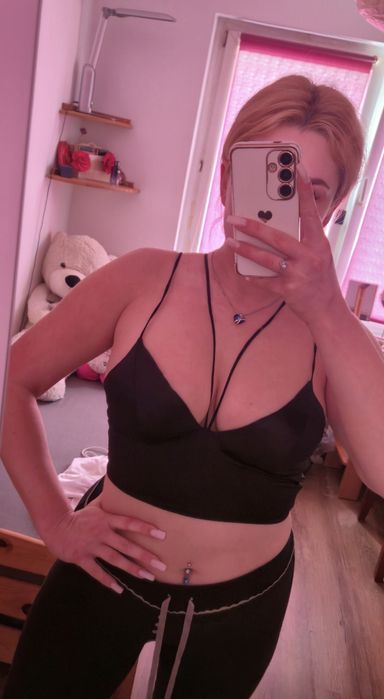 Crop top czarny S/M sexy